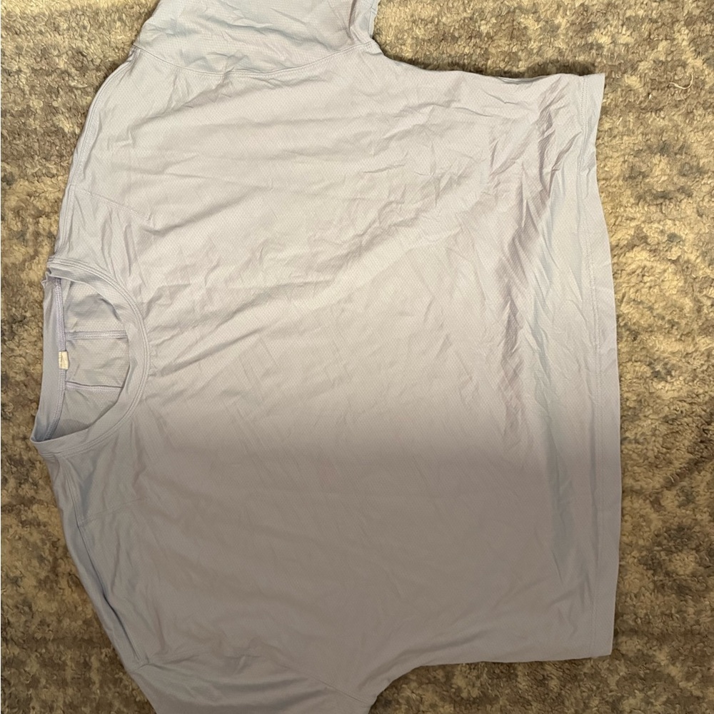 lululemon athletica Light Blue Short Sleeve Tee